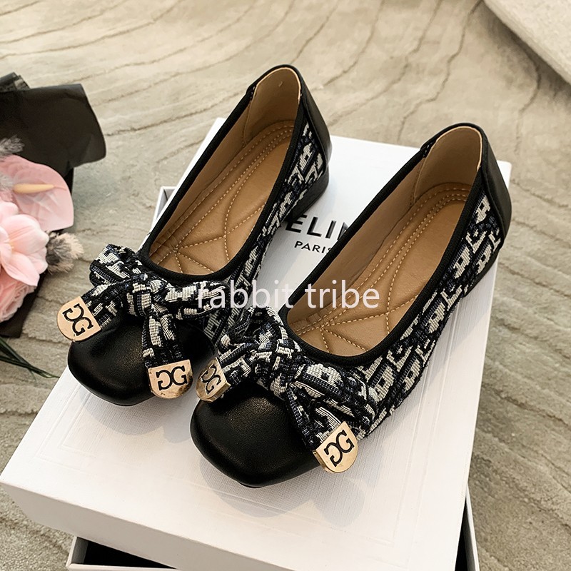 Men'S Shoes To Women'S - 快適なフランスのレディースシングルシューズ女性のセクシーなスタイルスクエアヘッド刺繍スカートローヒール小さな香り豆の靴