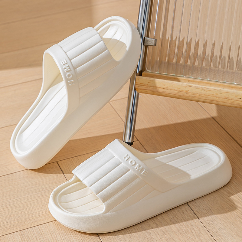 夏素敵な無地ホームスリッパ女性男性用ノンスリップEVAバスル - Men'S Shoes To Women'S のレビューと価格