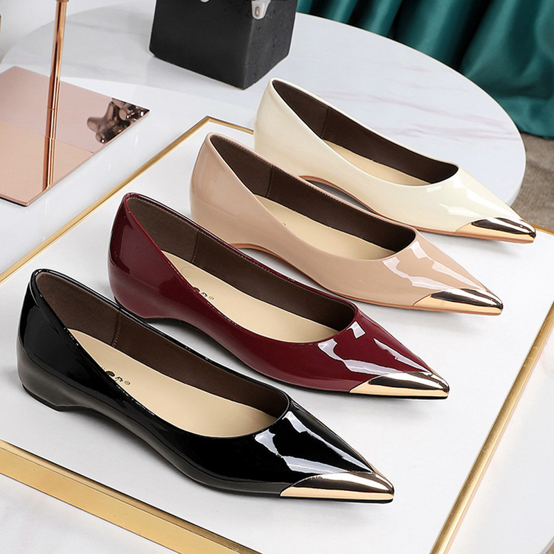 BIGTREE 靴ローヒールの女性の靴パテントレザーウェッジ - Men'S Shoes To Women'S のレビューと価格