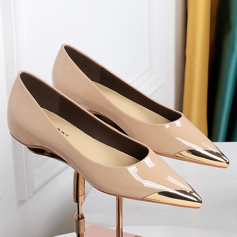 BIGTREE 靴ローヒールの女性の靴パテントレザーウェッジ - Men'S Shoes To Women'S のレビューと価格