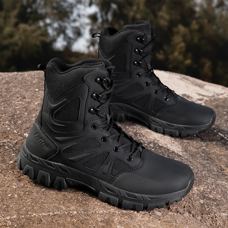 男性軍ブーツ防水安全作業男性戦術ブーツ迅速な応答登山ハイキン - Men'S Shoes Hiking のレビューと価格