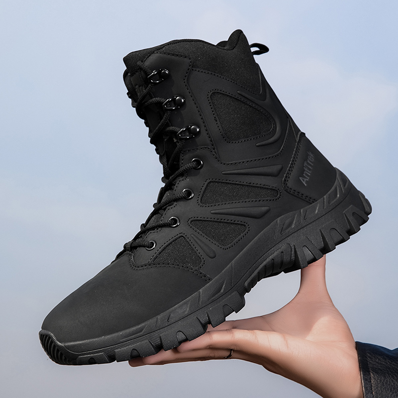 男性軍ブーツ防水安全作業男性戦術ブーツ迅速な応答登山ハイキン - Men'S Shoes Hiking のレビューと価格