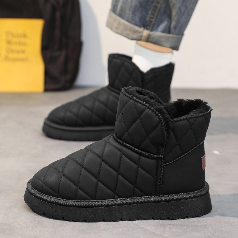 秋冬用スノーブーツ、コットンシューズ、フリース裏地付き暖かい - Men Shoes Online のレビューと価格