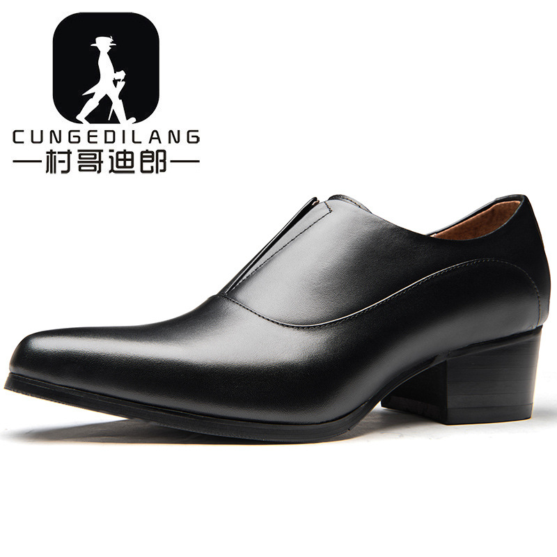 ハイヒール,手作り,茶色,黒の本革メンズシューズ - Men Shoes Louboutin のレビューと価格