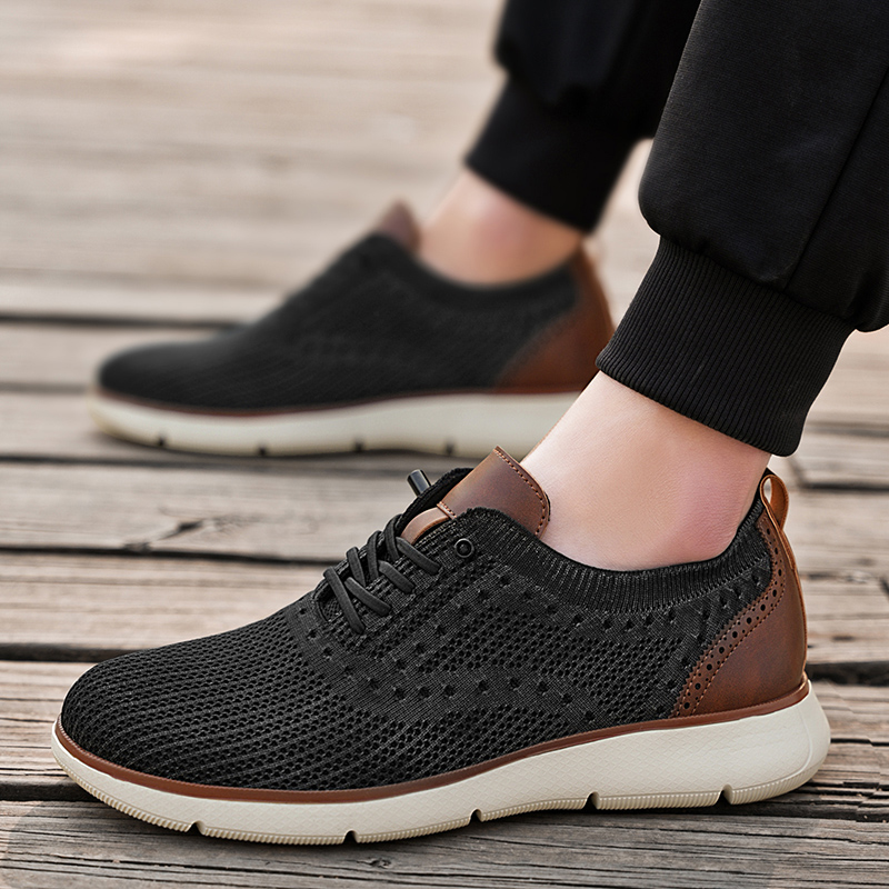 メンズメッシュカジュアルスニーカー軽量通気性ドレスシューズ快 - Men Shoes Trainers のレビューと価格