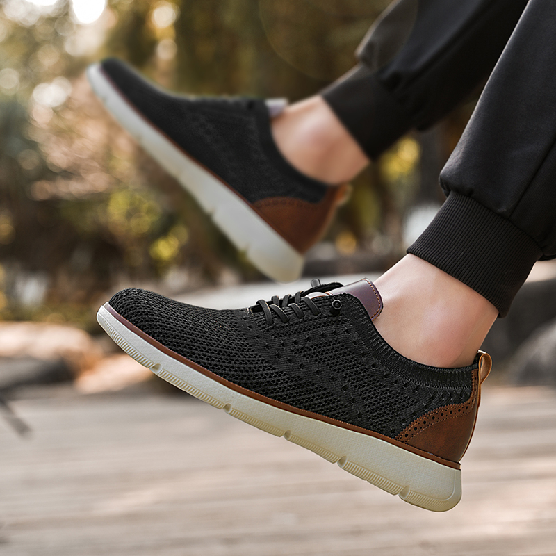 メンズメッシュカジュアルスニーカー軽量通気性ドレスシューズ快 - Men Shoes Trainers のレビューと価格