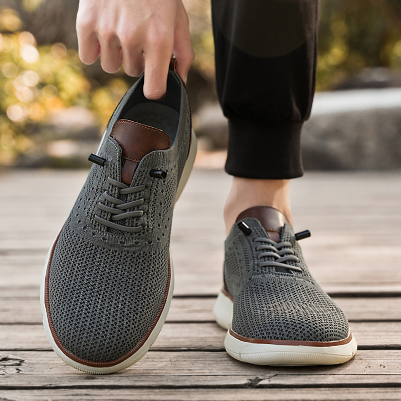 メンズメッシュカジュアルスニーカー軽量通気性ドレスシューズ快 - Men Shoes Trainers のレビューと価格