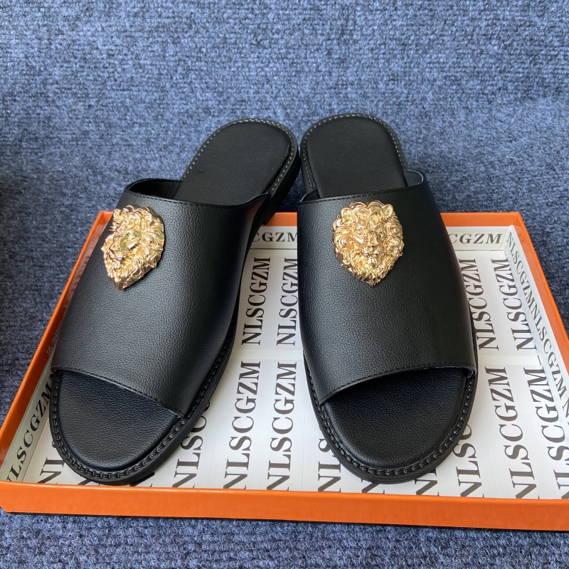 オリジナルシューズブランド ブラック スリッパ メンズ スラ - Men'S Shoes Daily Use のレビューと価格