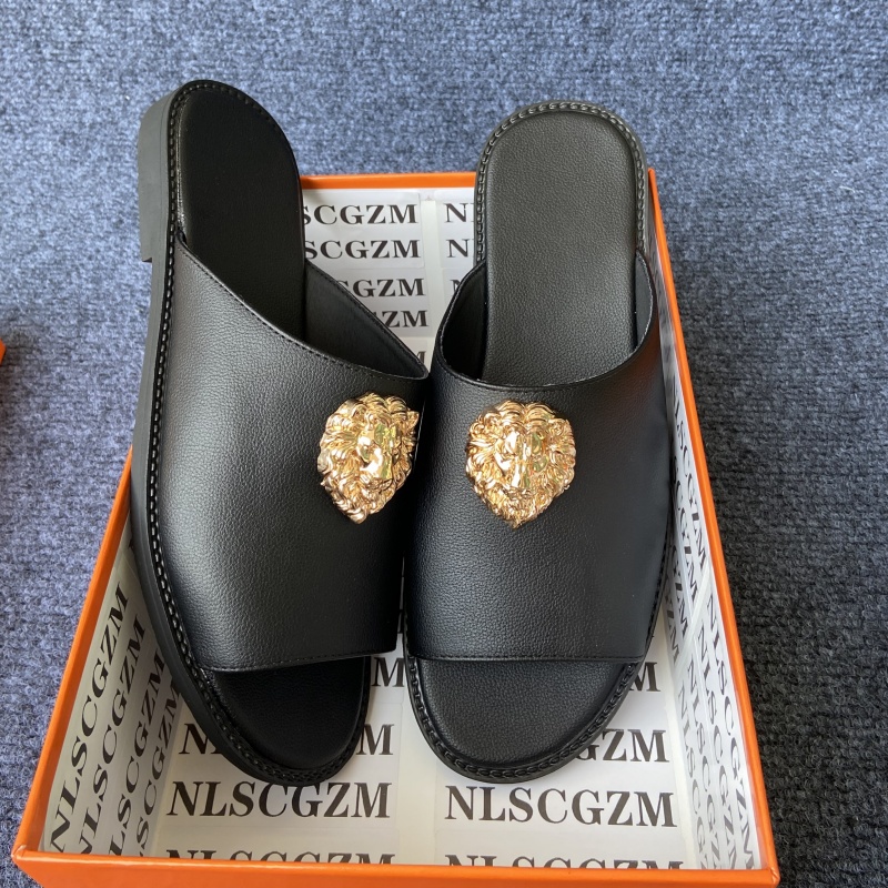 オリジナルシューズブランド ブラック スリッパ メンズ スラ - Men'S Shoes Daily Use のレビューと価格
