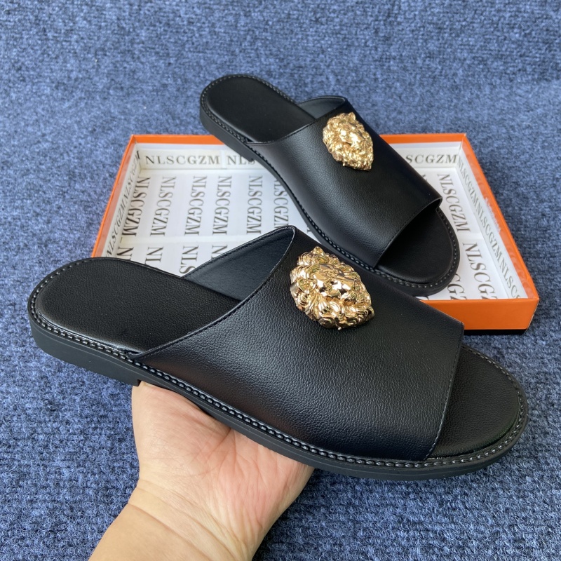 オリジナルシューズブランド ブラック スリッパ メンズ スラ - Men'S Shoes Daily Use のレビューと価格