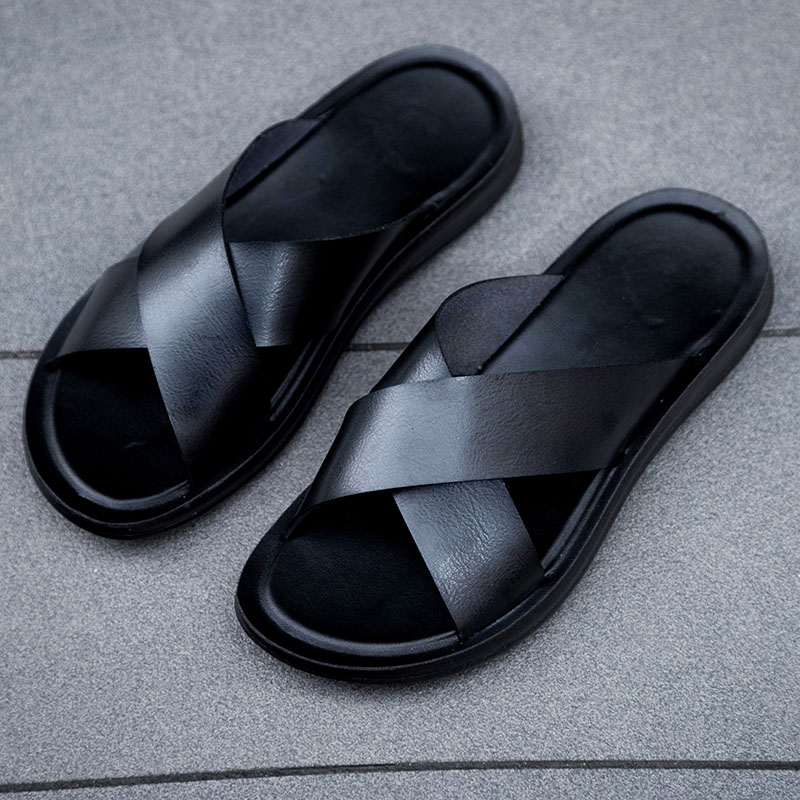 イタリア製PUレザー スリッパ メンズ 夏用 室内/屋外 ホ - Men Shoes Louboutin のレビューと価格