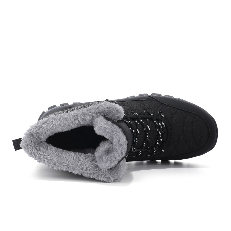 冬のメンズスノーブーツ暖かい豪華な滑り止めアウトドアハイキン - Men'S Shoes Hiking のレビューと価格