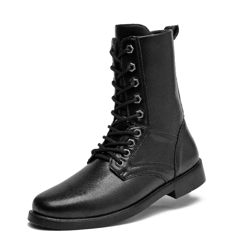 ハイカットレザーブーツ アウトドアタクティカルコンバットブー - Men'S Shoes Hiking のレビューと価格