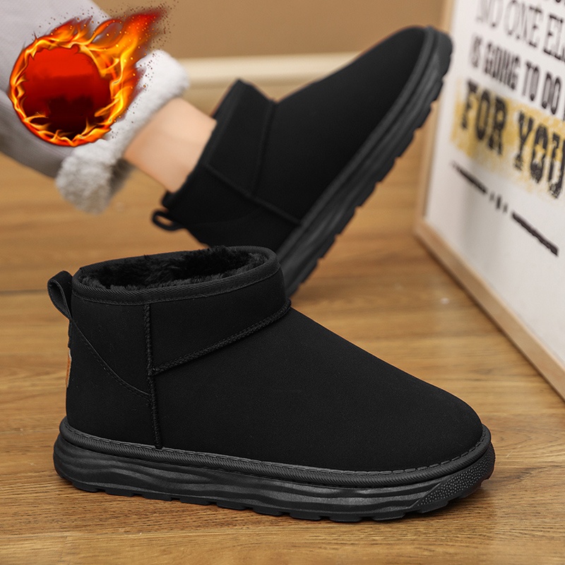 カップルスタイルの秋冬用防寒ショートスノーブーツ、男女兼用、 - Men Shoes Online のレビューと価格