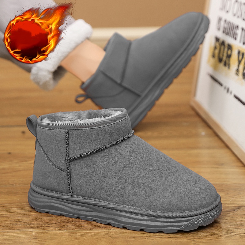 カップルスタイルの秋冬用防寒ショートスノーブーツ、男女兼用、 - Men Shoes Online のレビューと価格