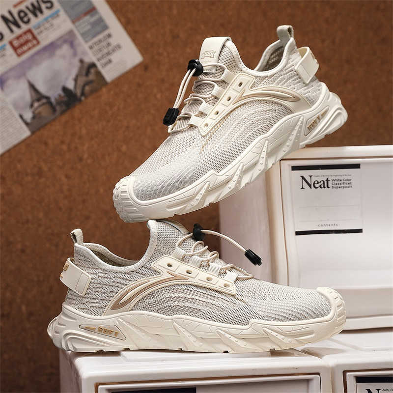 PU レザー厚いヒールグリーントレーナー織り男性トレーナーシ - Men Shoes Trainers のレビューと価格