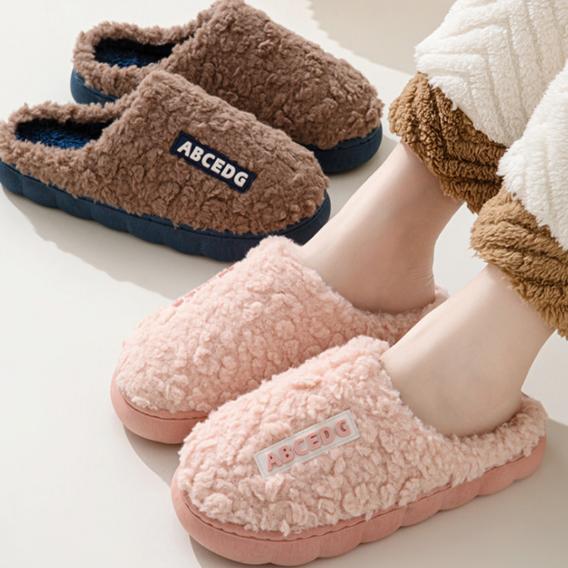 トレンド冬用カップル室内用滑り止め付きメンズ・レディース兼用 - Men'S Shoes To Women'S のレビューと価格
