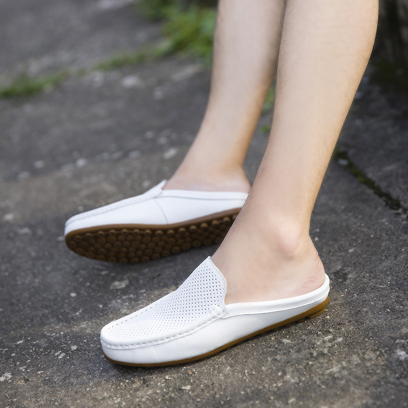 男性用イタリアデザインサンダル,通気性のあるモカシン,本革ス - Men Shoes Louboutin のレビューと価格