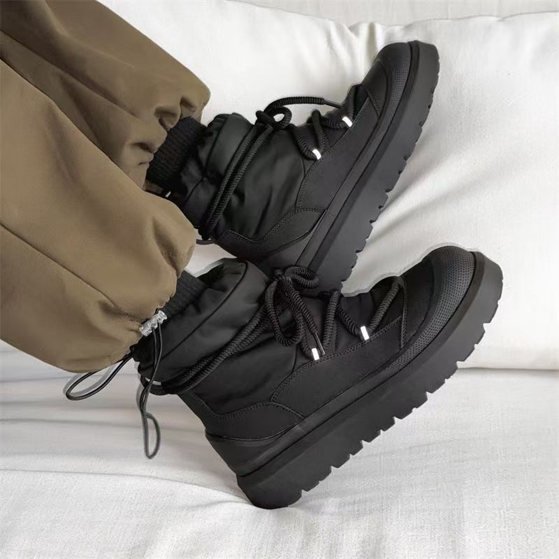 デザイナー新作メンズスノーブーツ冬用ハイカットアンクルブーツ - Men'S Shoes Daily Use のレビューと価格