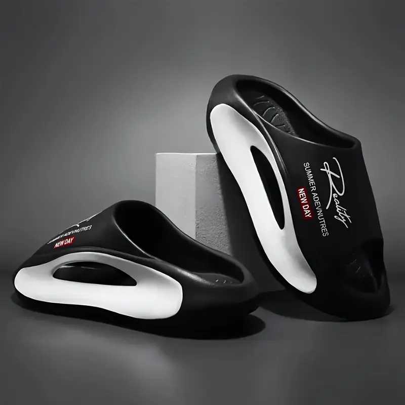 ユニセックスカジュアル四季スリッパサンダル女性快適なホームス - Men'S Shoes To Women'S のレビューと価格