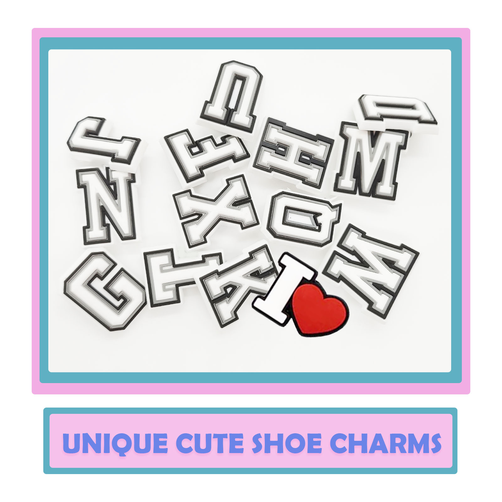 54個のアルファベットシューズチャーム - 靴の装飾アクセサ - Men'S Shoes Variety のレビューと価格