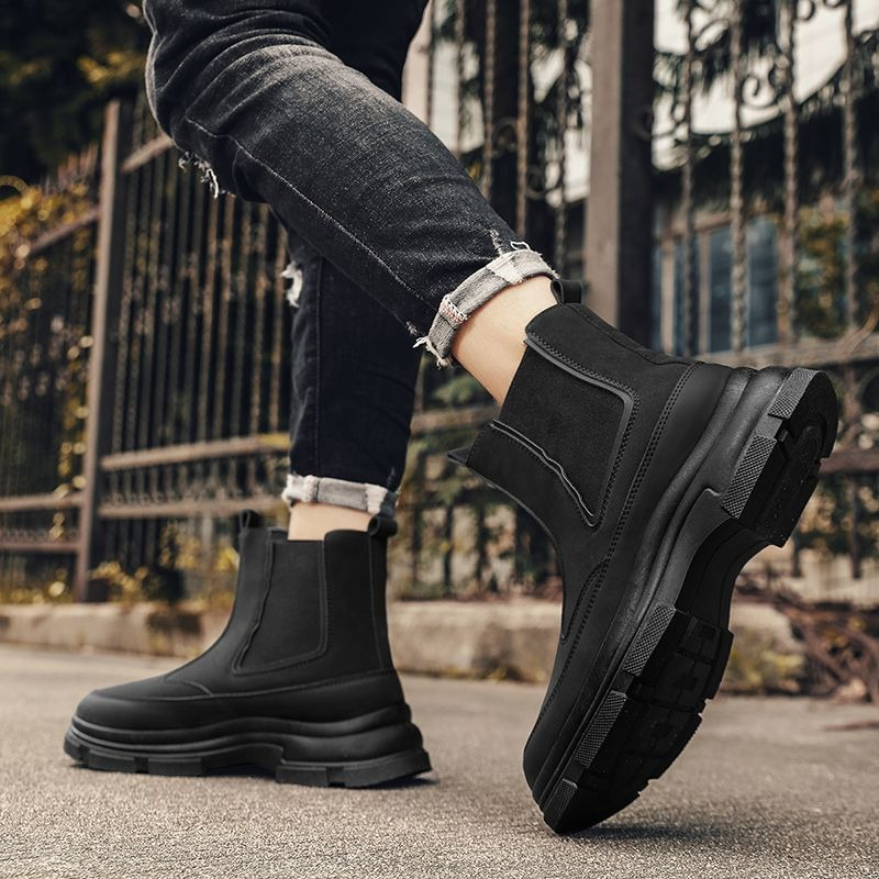 メンズチェルシーブーツ ブリティッシュスタイル ミッドトップ - Men Shoes Online のレビューと価格