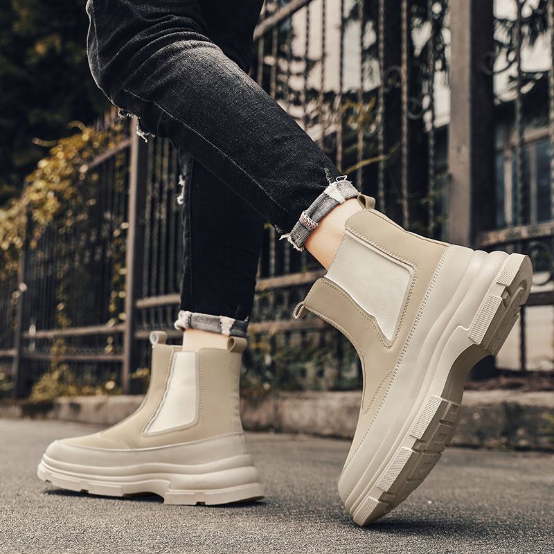 メンズチェルシーブーツ ブリティッシュスタイル ミッドトップ - Men Shoes Online のレビューと価格