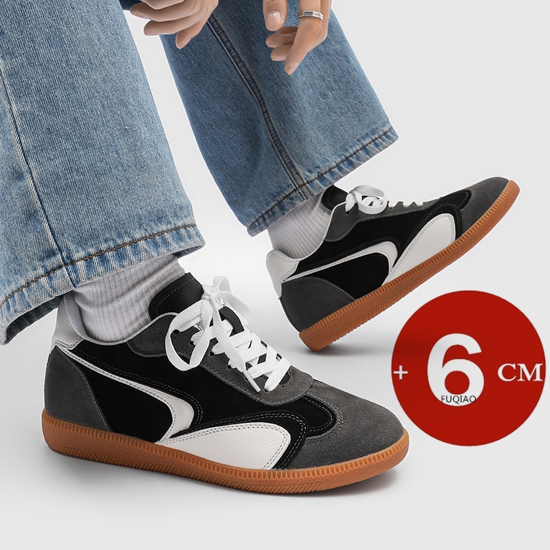 6cm身長アップドイツ製トレーナーシューズユニセックススエー - Men Shoes Trainers のレビューと価格
