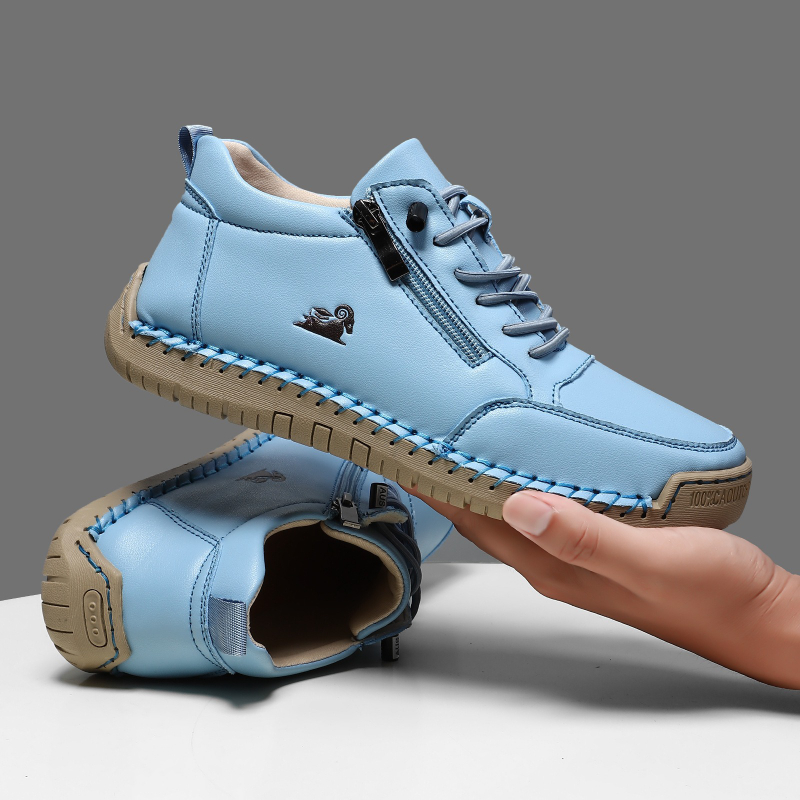 女性用スニーカー手作りレザーカジュアルシューズアウトドアソフ - Men'S Shoes Daily Use のレビューと価格